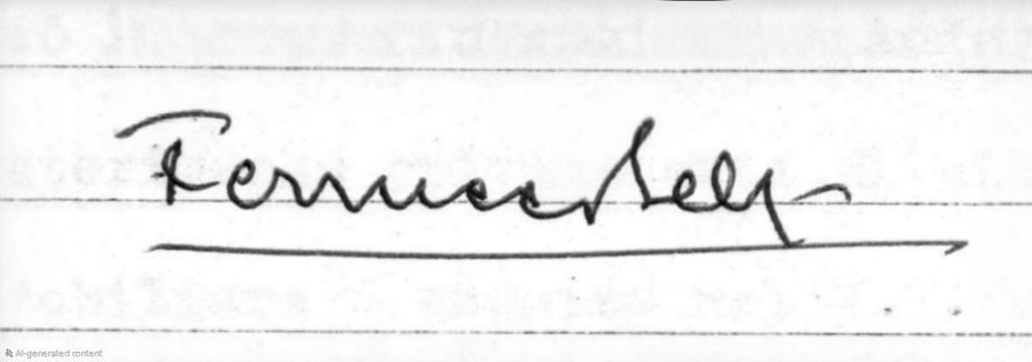Firma di Ferruccio Belli